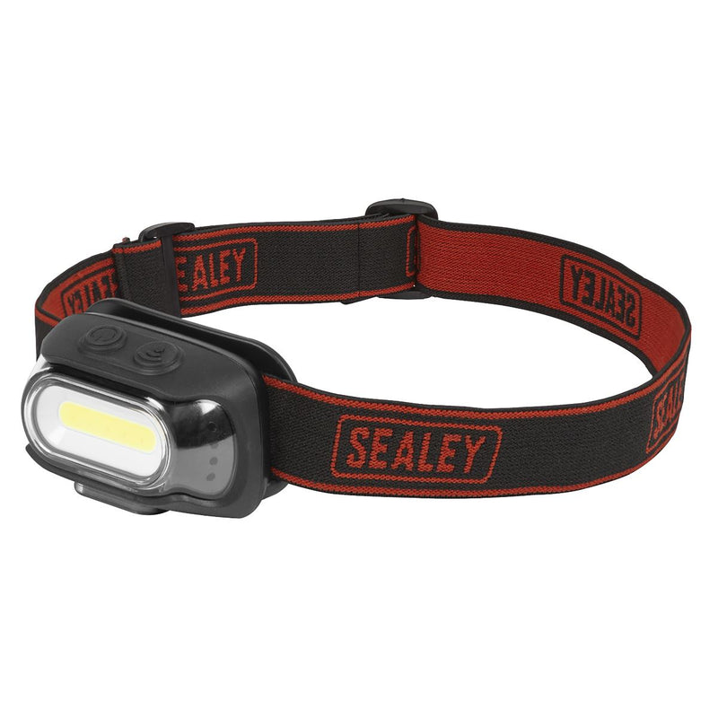 Sealey Rechargeable Head Torch with Auto-Sensor 8W COB LED HT08R Sealey - Dynamic Drive