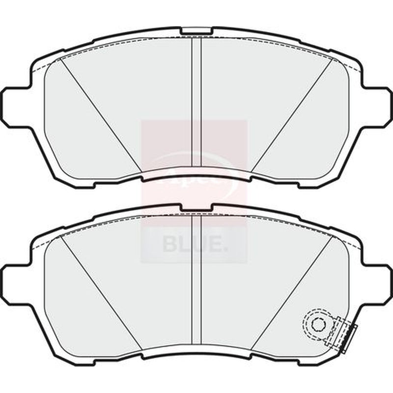 Apec Front Brake Pad Set fits Daihatsu Materia 2006 on 1.5