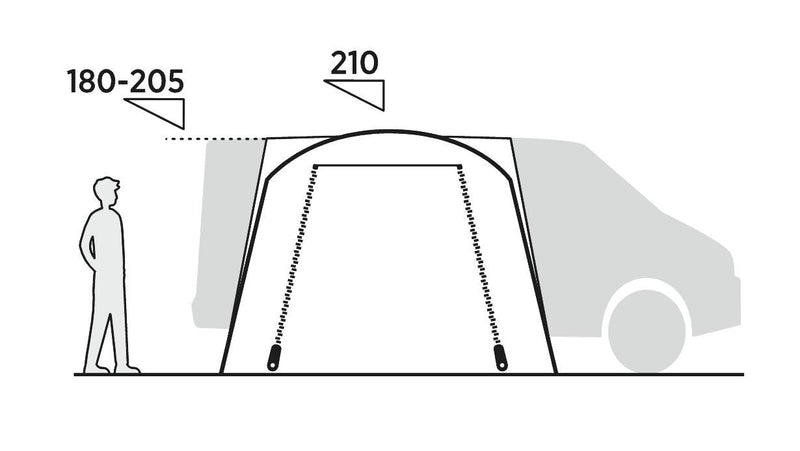 Easy Camp Utne Driveaway Awning Grey Easy Camp - Dynamic Drive