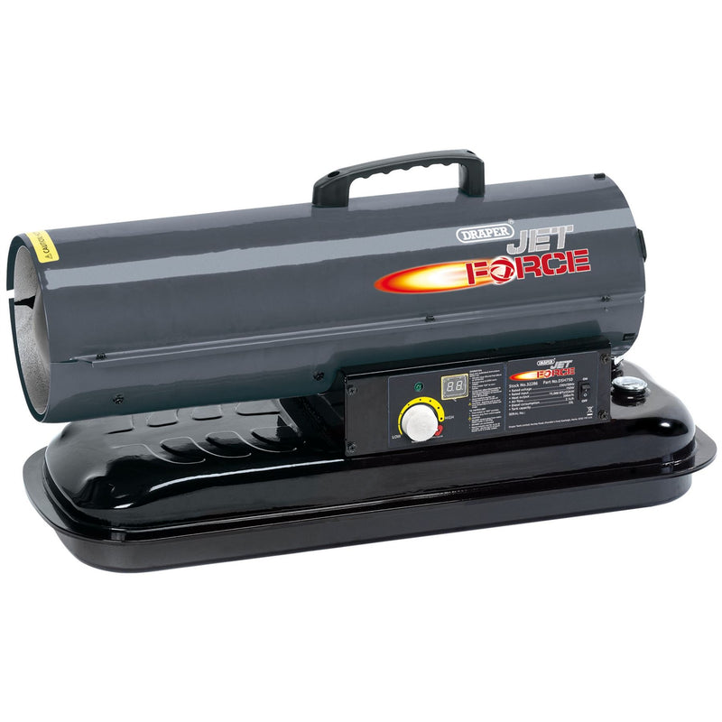 Draper Jet Force Diesel and Kerosene Space Heater, 75,000 BTU/22 kW 32286 Draper - Dynamic Drive