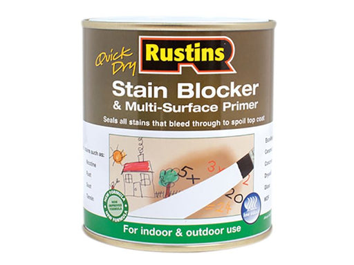 Rustins Quick Dry Stain Block & Multi Surface Primer 500ml Rustins - Dynamic Drive