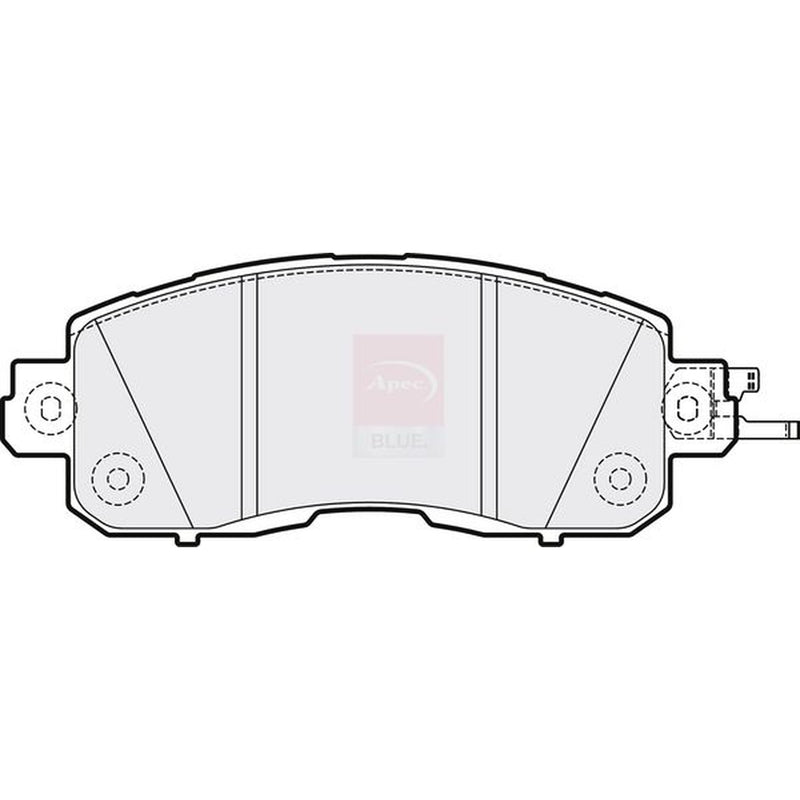 Apec Front Brake Pad Set fits Nissan Leaf 2010-2017