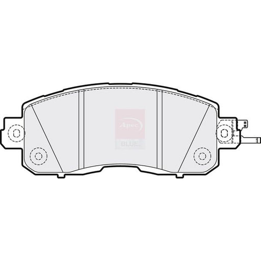 Apec Front Brake Pad Set fits Nissan Leaf 2010-2017