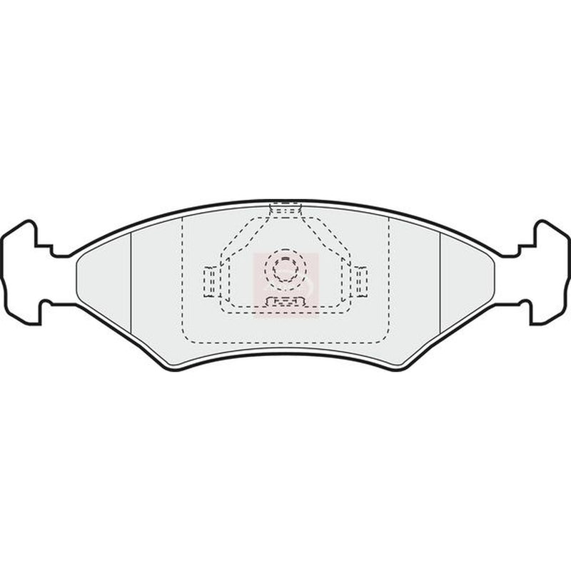 Apec Front Brake Pad Set fits Ford Puma 1997-2002 1.4 1.7