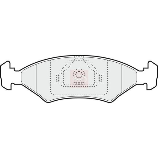 Apec Front Brake Pad Set fits Ford Puma 1997-2002 1.4 1.7