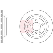 Apec 2 x Vented Rear Brake Discs DSK2400-x2