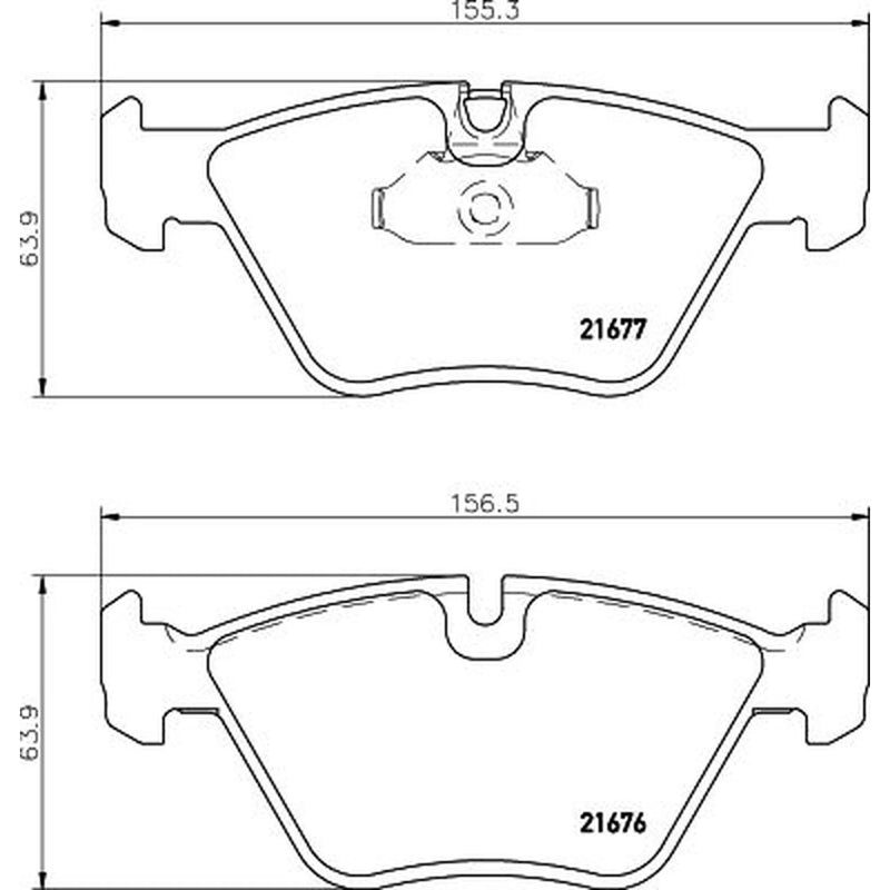 DON Front Brake Pad Set fits BMW 5 1995-2003