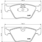 Mintex Front Brake Pad Set fits BMW 5 1995-2003