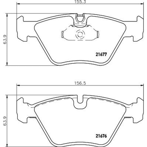 Mintex Front Brake Pad Set fits BMW 5 1995-2003