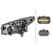 Hella Headlight Headlamp W21/5W Right 1LE 011 410-481