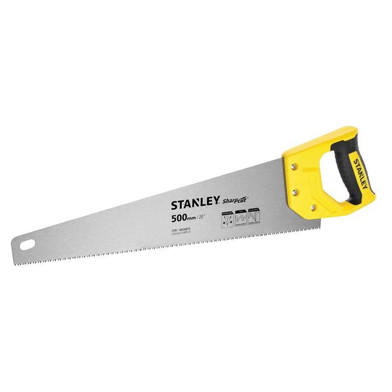 Stanley® Hand Tools Sharpcut™ Handsaw 500mm (20in) 7 TPI STANLEY® Hand Tools - Dynamic Drive