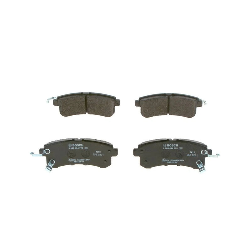 Bosch Front & Rear Pads fits Nissan Patrol VI 2010 on 5.6