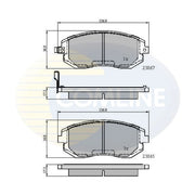 Comline Front & Rear Brake Discs & Pads fits Subaru Impreza 2006-2007 1.5