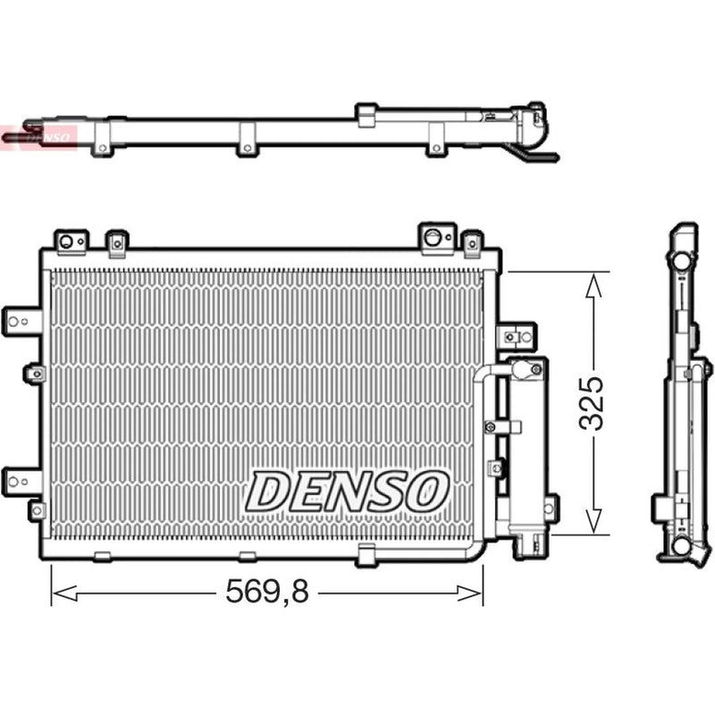 Denso Air Conditioning Condenser fits Hyundai Kona 2018-2023