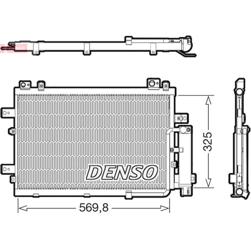 Denso Air Conditioning Condenser fits Hyundai Kona 2018-2023