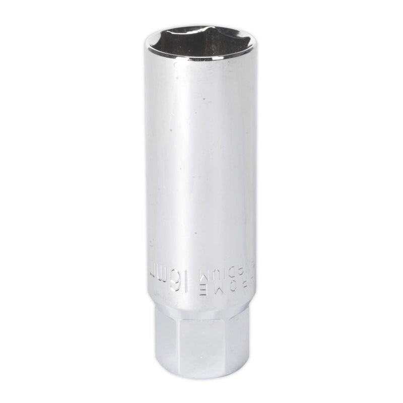 Sealey Spark Plug Socket 16mm 3/8"Sq Drive Thin Wall AK6557 Sealey - Dynamic Drive