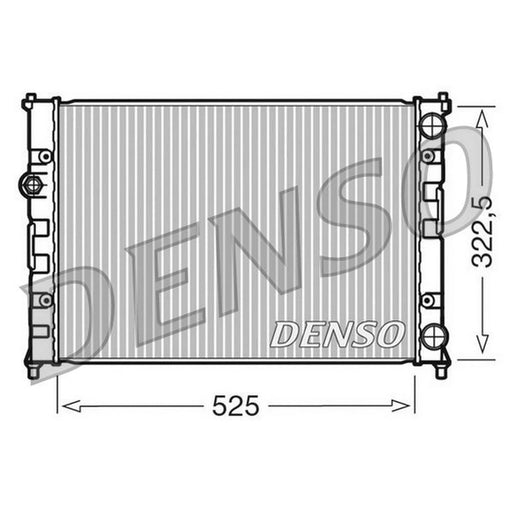 Denso Engine Radiator fits Seat Cordoba 1993-2002 1.6 1.8