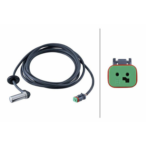 Hella ABS Wheel Speed Sensor Front Left fits Renault Trucks C 2013-2014
