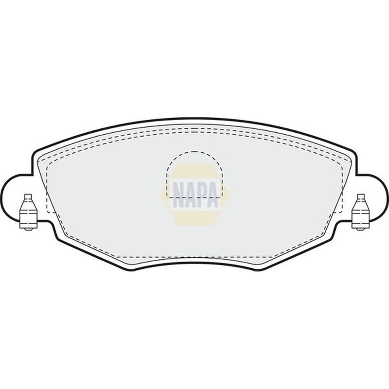NAPA Front Brake Pad Set fits Ford Mondeo 2000-2007 1.8 2.0 2.2 2.5 3.0