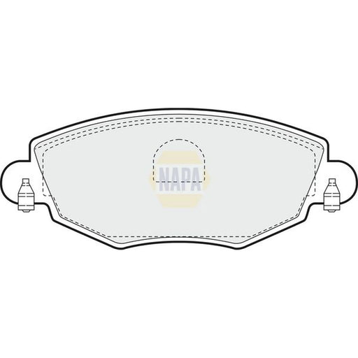 NAPA Front Brake Pad Set fits Ford Mondeo 2000-2007 1.8 2.0 2.2 2.5 3.0