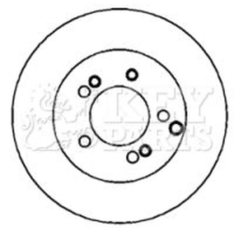 Key Parts Rear Brake Solid Discs & Pads fits Hyundai Tucson 2004-2010 2.0 2.7