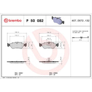Brembo 4 x Rear Brake Pad Set fits Mercedes-Benz Sprinter 3-T 1995-2006