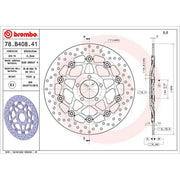 Brembo Front Brake Floating Brake Disc Discs & Pads fits Kawasaki Zxr 1989-1997