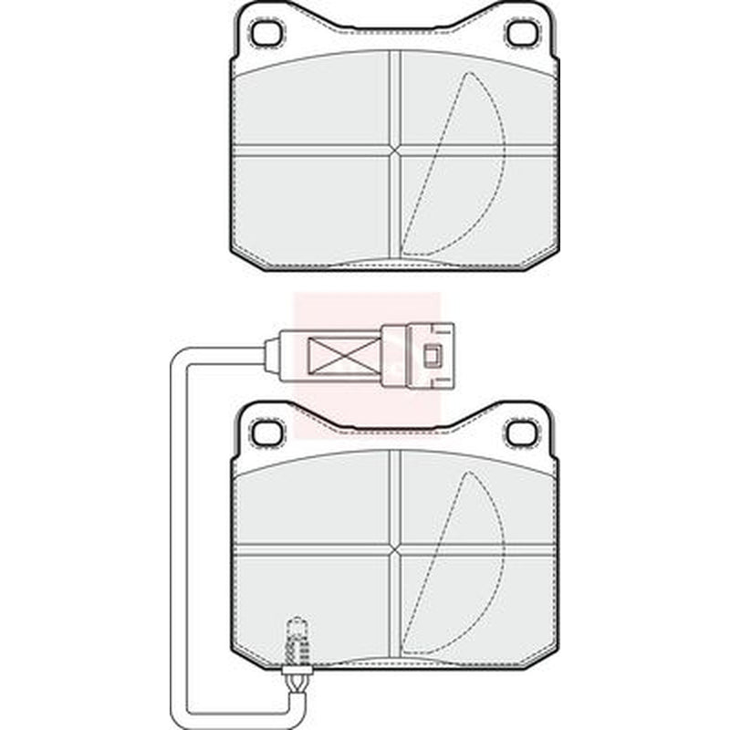 Apec Front Brake Pad Set fits Bentley Azure II 2006 on 6.8