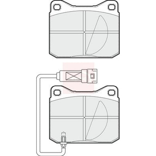 Apec Front Brake Pad Set fits Bentley Azure II 2006 on 6.8