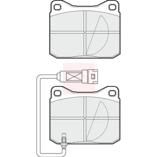 Apec Front Brake Pad Set PAD1901