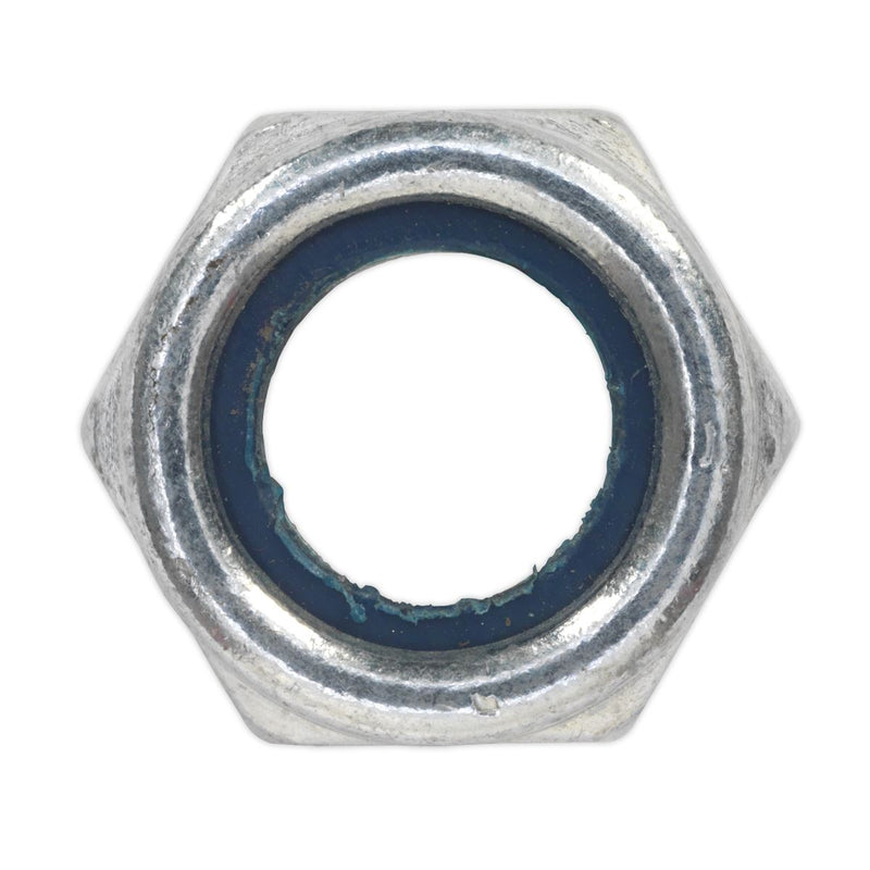 Sealey Nylon Lock Nut M14 Zinc DIN 982 Pack of 25 NLN14 Sealey  - Dynamic Drive