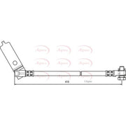 Apec Brake Hydraulic Hose Line Front Left fits Ford Transit 2000-2006