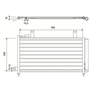 Valeo Air Conditioning Condenser 822555