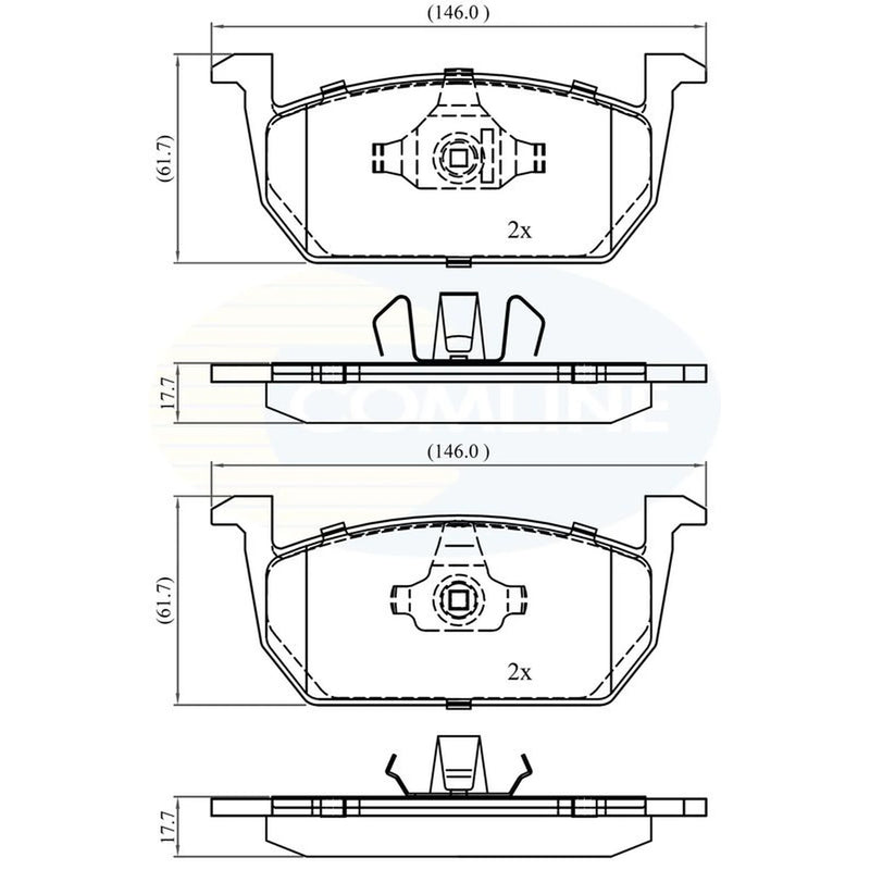 Comline Front & Rear Brake Discs & Pads fits Seat Leon St 2015-2020 1.0 2.0