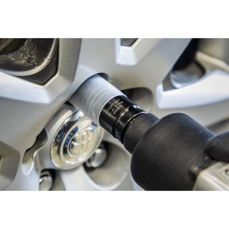 Sealey Alloy Wheel Ultra-Power Impact Socket 21mm 1/2"Sq Drive SX03921 Sealey - Dynamic Drive