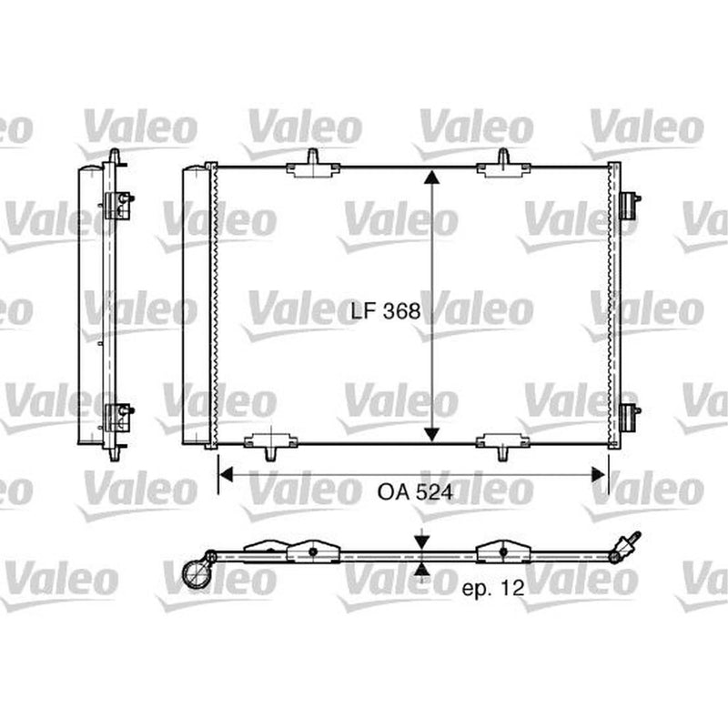 Valeo Air Conditioning Condenser 818015