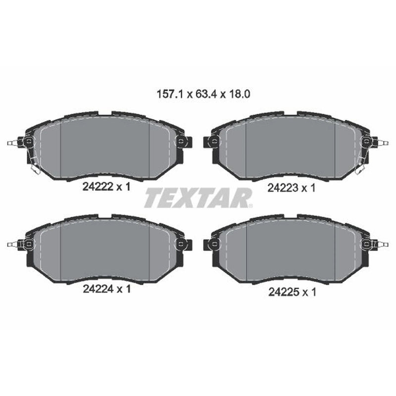 Textar Front Brake Pad Set 2422201