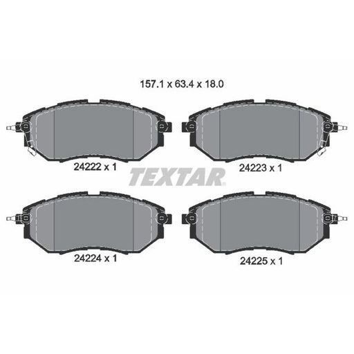 Textar Front Brake Pad Set 2422201