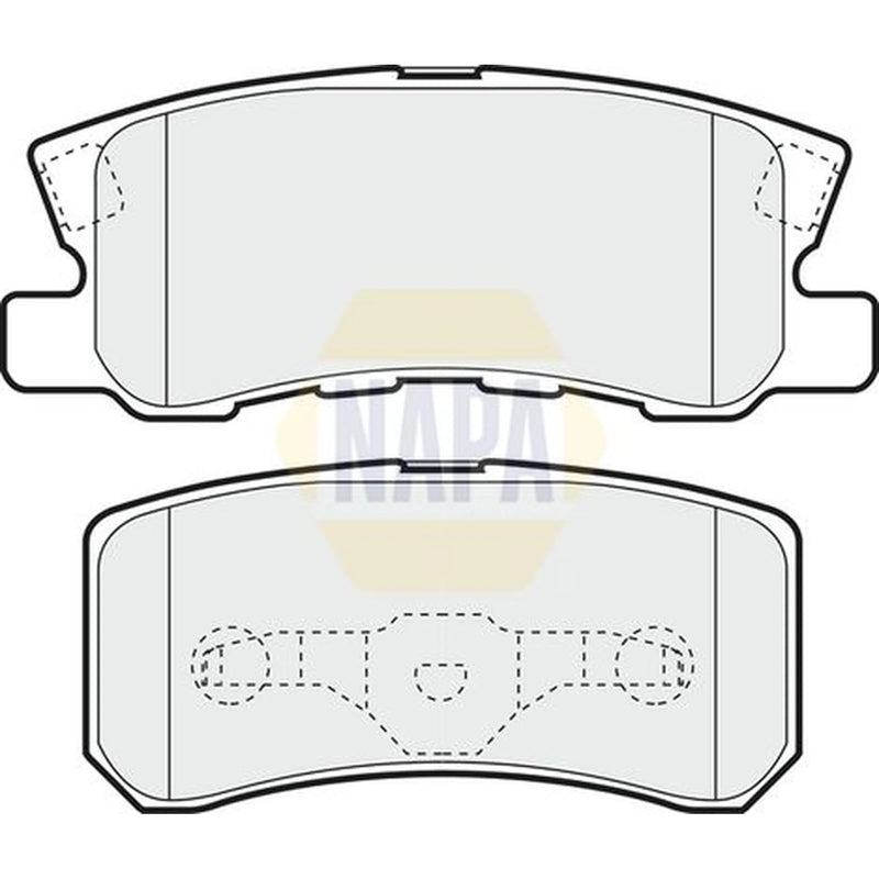 NAPA Rear Brake Pad Set fits Chrysler Sebring 2007-2010 2.0 2.4 2.7
