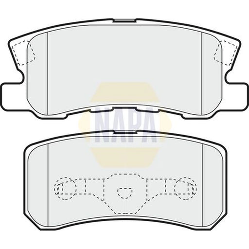 NAPA Rear Brake Pad Set fits Chrysler Sebring 2007-2010 2.0 2.4 2.7