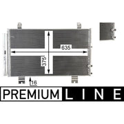 Mahle Air Conditioning Condenser fits Lexus Gs 2012-2018