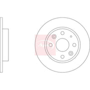 Apec 2 x Solid Brake Discs fits Mazda MX-5 1990-1998 1.6