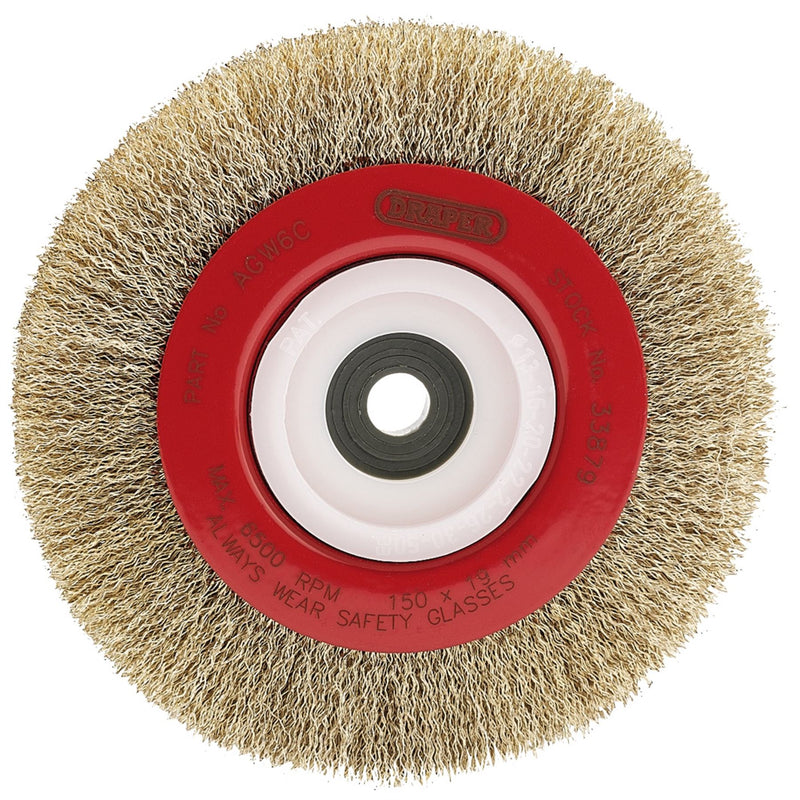 Draper Crimped Steel Wire Wheel, 150mm 33879 Draper - Dynamic Drive