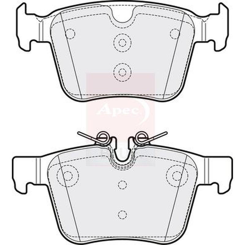 Apec Rear Brake Solid Discs & Pads fits Volvo V90 II 2016-2021