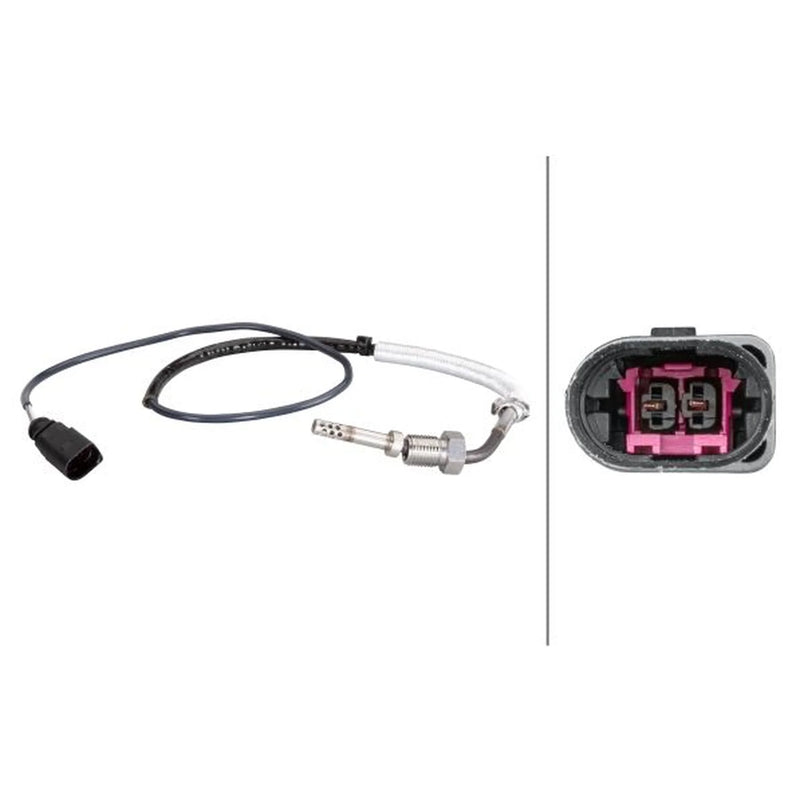 Hella Exhaust Gas Temperature Sensor before exhaust turbocharg fits Seat Cordoba