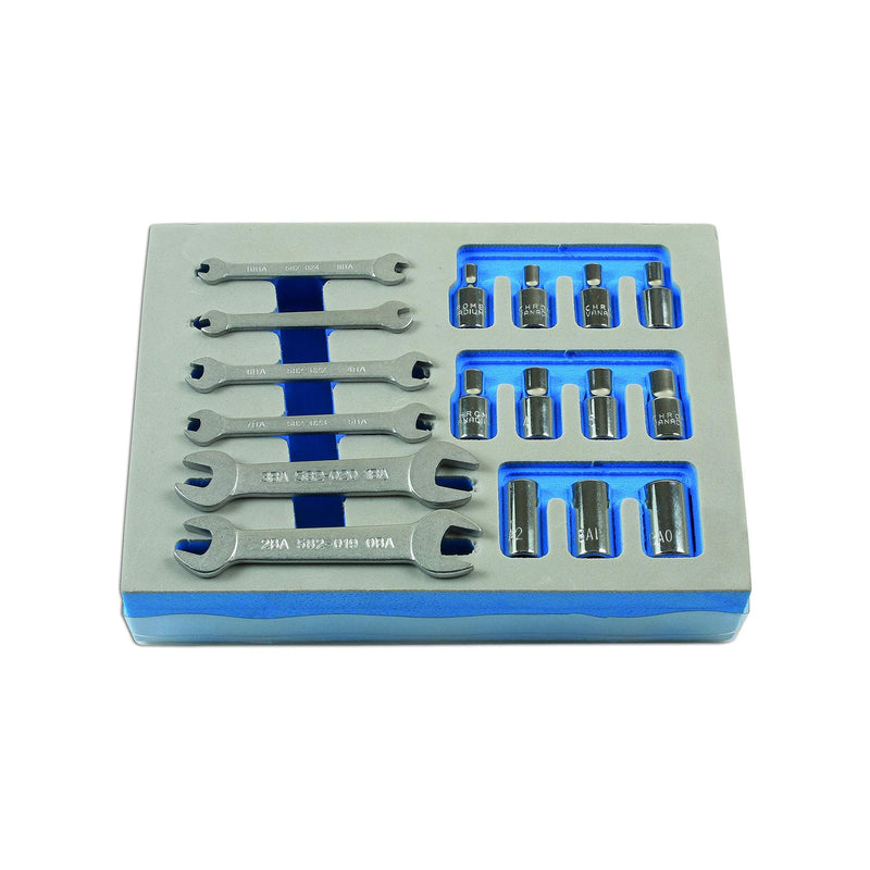 Laser BA Spanner & Socket Set 1/4"D 17pc 7132 Laser - Dynamic Drive