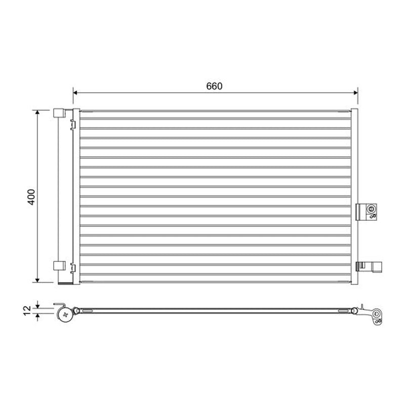 Valeo Air Conditioning Condenser 822665