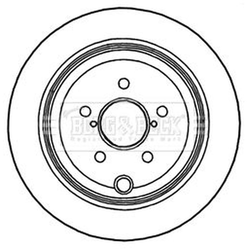 Borg & Beck Rear Brake Solid Discs & Pads fits Subaru Impreza 2009-2014 2.5
