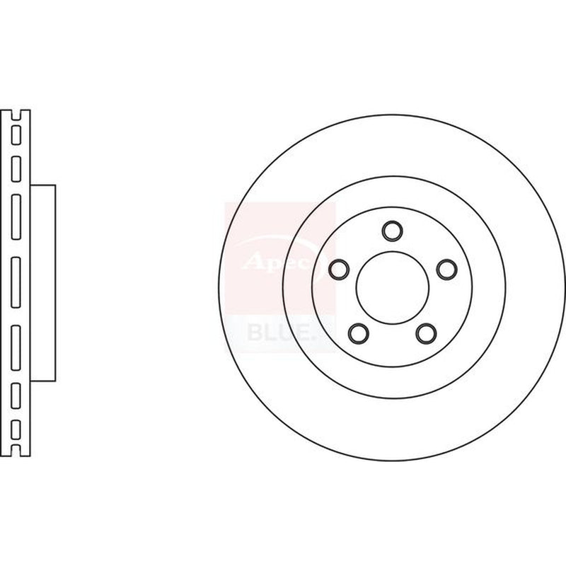 Apec Front & Rear Brake Discs & Pads fits Chrysler 300C 2004-2023 3.0 3.5 5.7