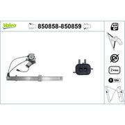 Valeo Electric Window Regulator Lifter Right Rear 850859